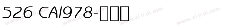 526 CAI978字体转换